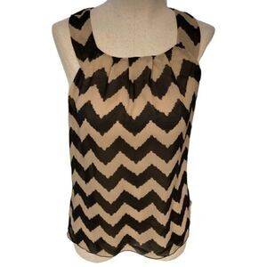 BCX Black and Tan sleeveless Top XS